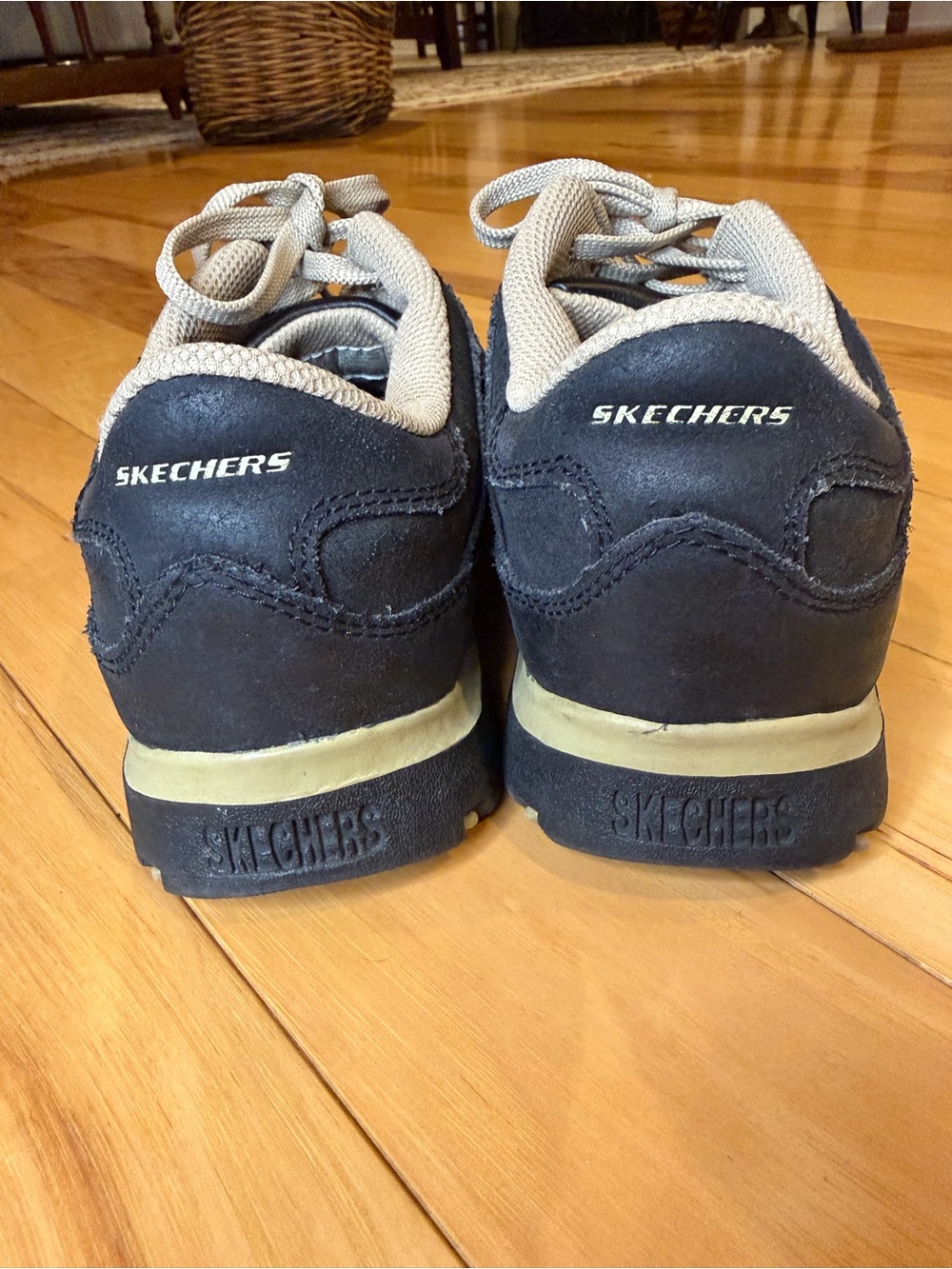 Skechers Bikers Patroller Black Suede Leather Sneakers Women’s 8.5 Chunky Sole - Picture 6 of 11